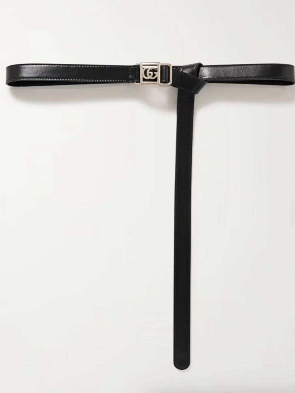 Gucci GG Leather Tie Belt size 90
